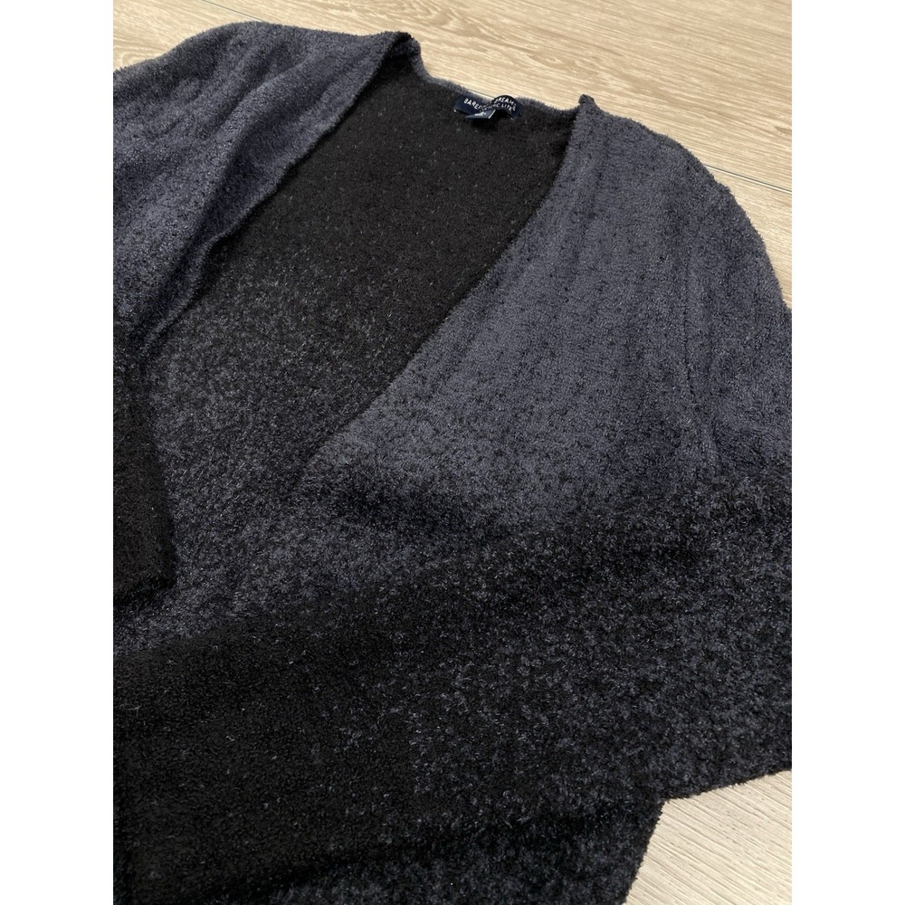 Barefoot Dreams Women's Confetti Ombre Cardigan Sweater Navy Blue Small